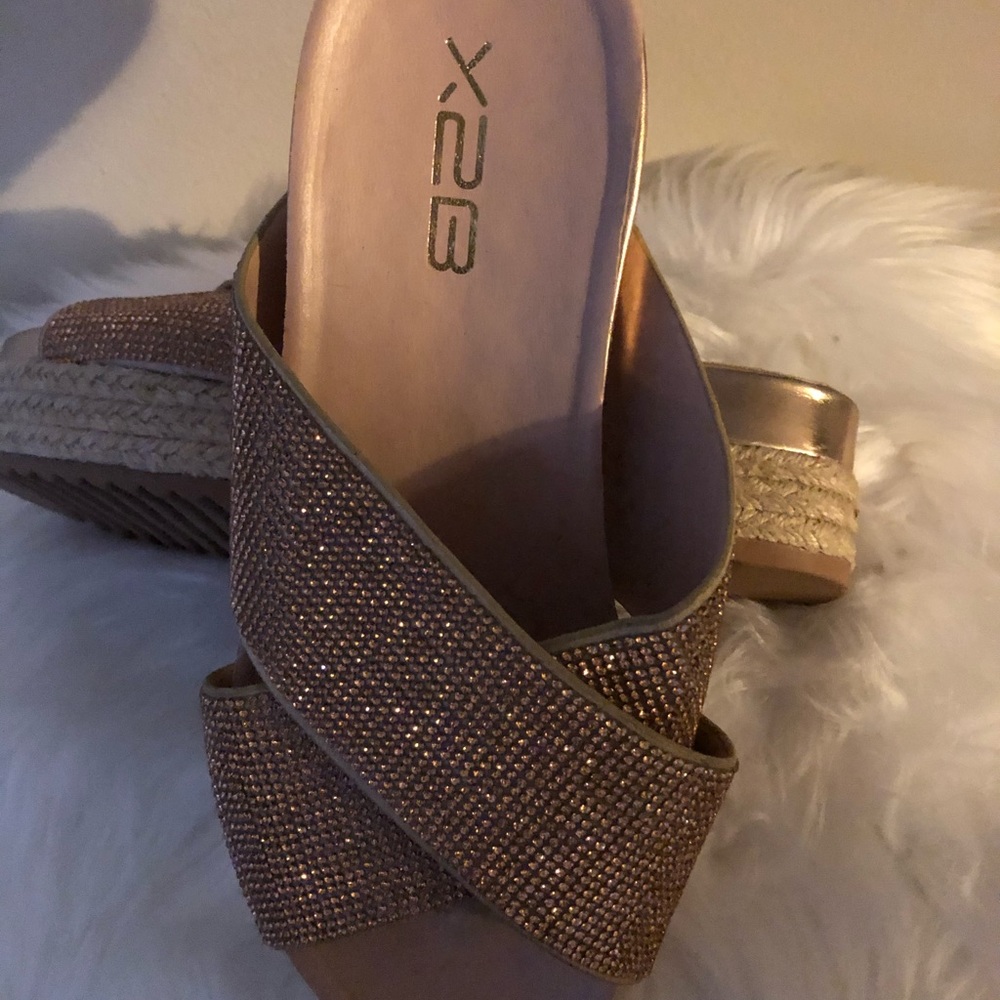 Pink Rhinestone X2B Sandals - Picture 6 of 6